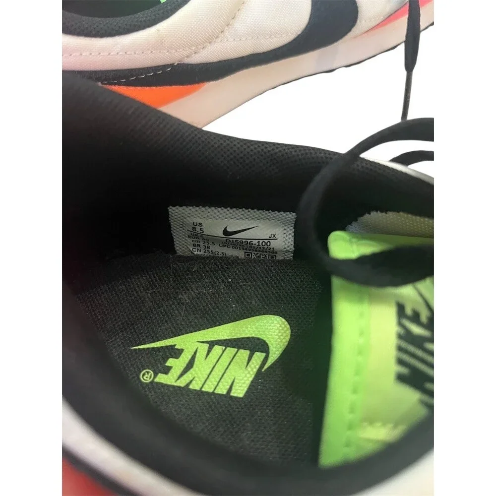 Nike Daybreak Womens Sneakers Size 8.5 White Black Pink Orange Volt